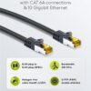GOOBAY καλώδιο δικτύου 91626, CAT 7 S/FTP, copper, 500MHz, 5m, μαύρο