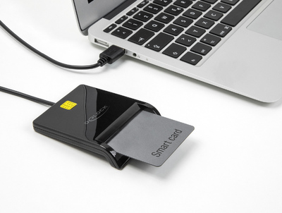 DELOCK card reader 91724 για smart card, USB σύνδεση, 480Mbps, μαύρο