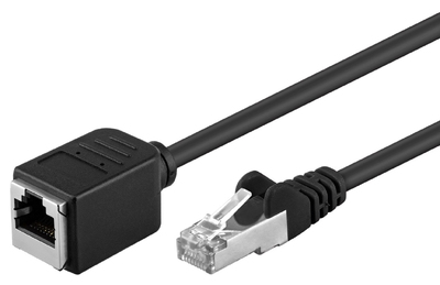 GOOBAY καλώδιο προέκτασης F/UTP CAT 5e 91883, copper, AWG 26, 3m, μαύρο