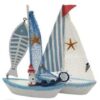 Σετ διακοσμητικά Souvenir - Καραβάκι - LL003 - 4 τεμάχια - 921010