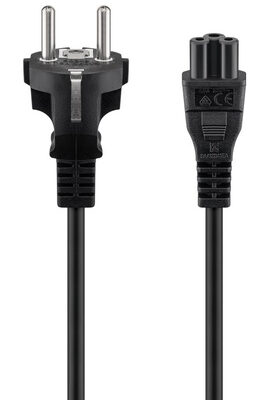 GOOBAY καλώδιο τροφοδοσίας 93586, 0.75mm², 1.8m, μαύρο