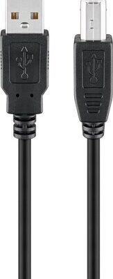 GOOBAY καλώδιο USB 2.0 σε USB Type B 93597, 3m, μαύρο