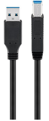 GOOBAY καλώδιο USB 3.0 93655, 5 Gbit/s, 1.8m, μαύρο