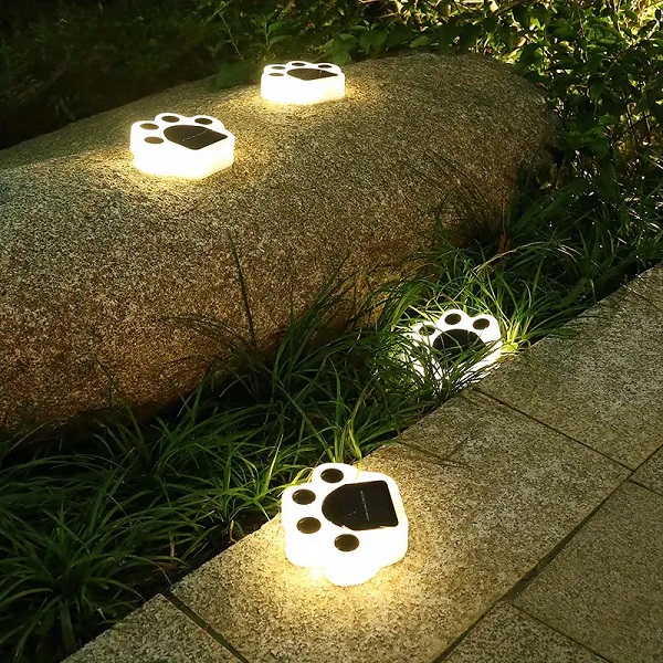 Ηλιακό φωτιστικό κήπου LED - Πατούσα - 4pcs - 942010