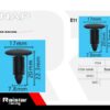 Σετ συνδετήρες αυτοκινήτου - 10pcs - R-F16101-10 - 180871