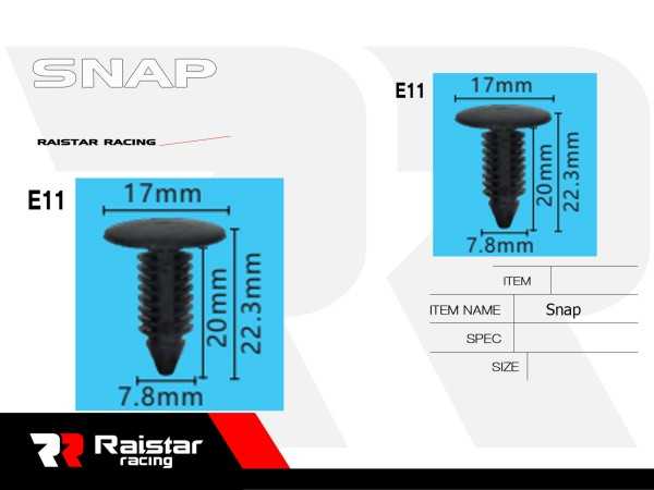 Σετ συνδετήρες αυτοκινήτου - 10pcs - R-F16101-10 - 180871