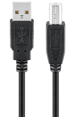 GOOBAY καλώδιο USB σε USB Type B 95129, 0.25m, 480Mbps, μαύρο