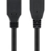 GOOBAY καλώδιο USB 3.0 σε micro Τype B 95734, 5 Gbit/s, 0.5m, μαύρο