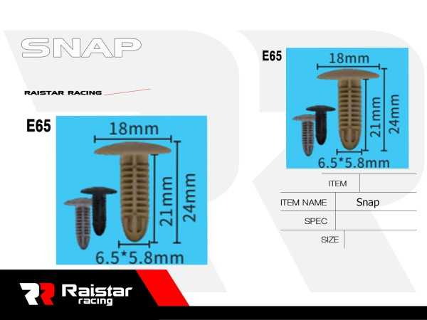 Σετ συνδετήρες αυτοκινήτου - 10pcs - R-F16101-25 - 180872