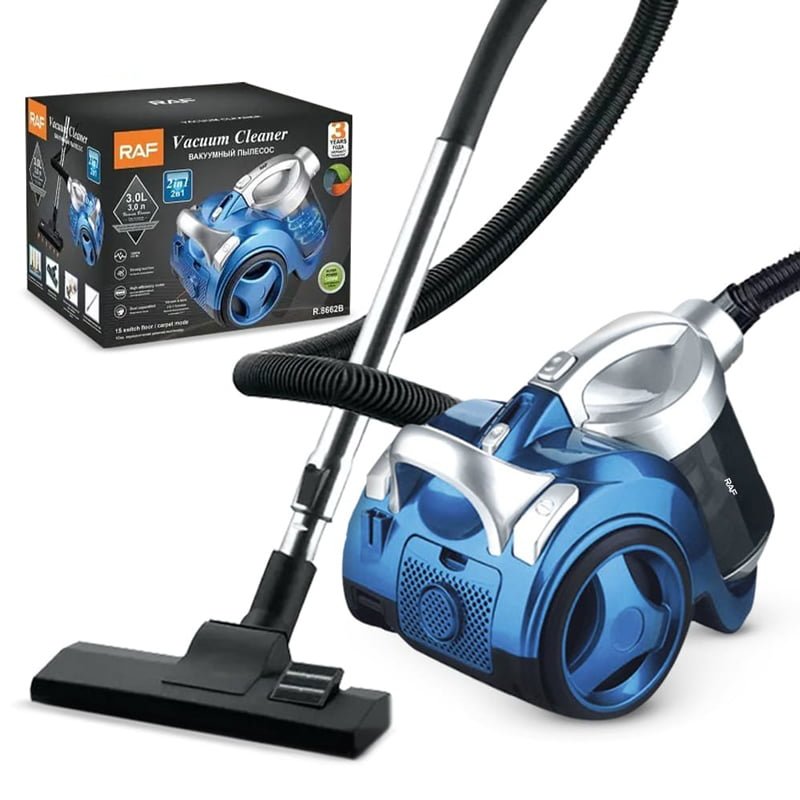 Raf Ηλεκτρική Σκούπα 1200W με Κάδο 3lt R.8662B - Vacuum Cleaner