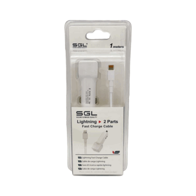 Φορτιστής αναπτήρα αυτοκινήτου - Lightning - D5-V2 - 1m - 099675