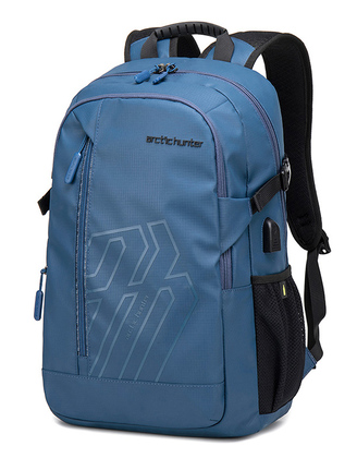 ARCTIC HUNTER τσάντα πλάτης B00387 με θήκη laptop 15.6", 26L, USB, μπλε
