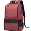 ARCTIC HUNTER τσάντα πλάτης B00532, θήκη laptop 15.6", USB, 28L, κόκκινη