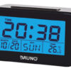 BRUNO ξυπνητήρι BRN-0130 με μέτρηση θερμοκρασίας, °C & °F, μαύρο