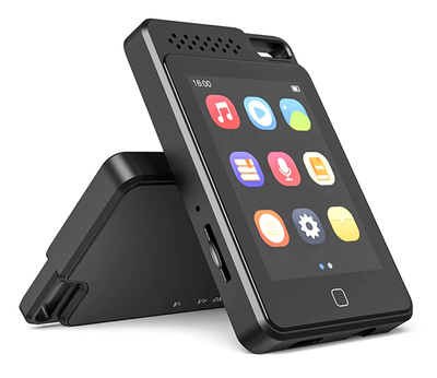 RUIZU MP3 player C1 με οθόνη αφής 2.4", 64GB, ελληνικό μενού, μαύρο