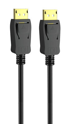 POWERTECH καλώδιο DisplayPort 1.2 CAB-DP045, 4K/60Hz, copper, 2m, μαύρο