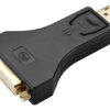 POWERTECH αντάπτορας DisplayPort σε DVI CAB-DP063, Passive, 4K, μαύρος