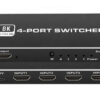 HDMI switch CAB-H149 με τηλεχειριστήριο, 4 σε 1, 8K/60Hz, μαύρο