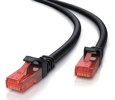 POWERTECH καλώδιο δικτύου CAB-N233, Cat 6 U/UTP, CCA 24AWG, 7.5m, μαύρο