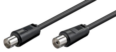 POWERTECH καλώδιο κεραίας RF αρσενικό - RF θηλυκό CAB-V004, μαύρο, 1.5m