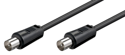 POWERTECH καλώδιο κεραίας RF αρσενικό - RF αρσενικό CAB-V007, μαύρο, 1.5m