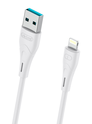 CELEBRAT καλώδιο Lightning σε USB CB-18I, 2.4A, 480Mbps, 1m, λευκό