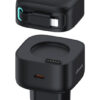 USAMS φορτιστής τοίχου US-CC209 καλώδιο Lightning, USB-C 35W GaN, μαύρος