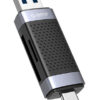 ORICO card reader CD2D-AC3 για SD & Micro SD, USB-C & USB 3.0, μαύρο