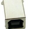 USB 2.0 Connector B TYPE, MID Solder in, Copper, Gold