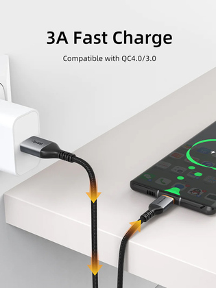 CABLETIME καλώδιο USB-C σε USB CT-AMCMG1, 3A, 5Gbps, 1m, μαύρο