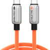 CABLETIME καλώδιο USB-C CT-CM240-ZSO2, 240W, 480Mbps, 2m, πορτοκαλί