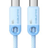 CABLETIME καλώδιο USB-C CT-CM60-PBW, 60W PD, 480Mbps, 1m, μπλε