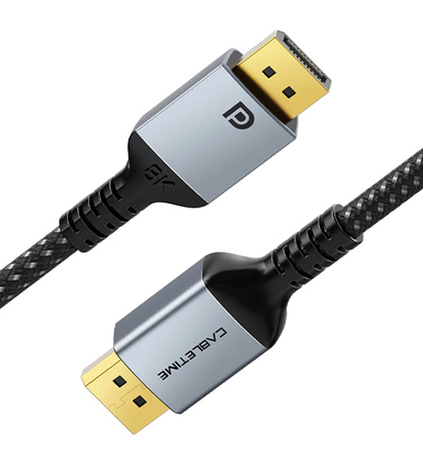 CABLETIME καλώδιο DisplayPort CT-DP8K, 32.4Gbps, 8K/60Hz, 1m, μαύρο