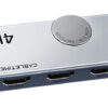 CABLETIME HDMI switch CT-HS4K-AG, 2 σε 1, 4K/60Hz, bi-directional, γκρι