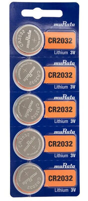 MURATA Μπαταρία λιθίου CR2032, 3V, 5τμχ