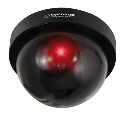 ESPERANZA ψεύτικη κάμερα CCTV ECA101 με LED, μαύρη