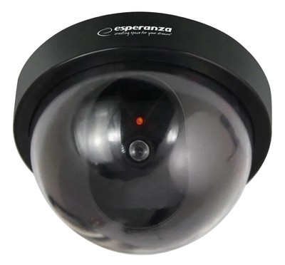 ESPERANZA ψεύτικη κάμερα CCTV ECA101 με LED, μαύρη