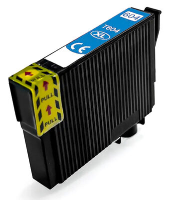 Συμβατό Inkjet για Epson, T604XL, 10ml, κυανό