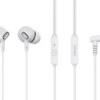 CELEBRAT earphones με μικρόφωνο G21, 3.5mm σύνδεση, Φ12mm, 1.2m, λευκά