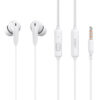 CELEBRAT earphones με μικρόφωνο G26, 3.5mm σύνδεση, Φ10mm, 1.2m, λευκά