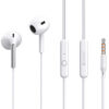 CELEBRAT earphones με μικρόφωνο G28, 3.5mm σύνδεση, Φ10mm, 1.2m, λευκά