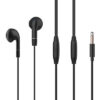CELEBRAT earphones με μικρόφωνο G8, 3.5mm σύνδεση, Φ14.2mm, 1.2m, μαύρα