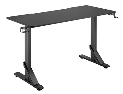 BRATECK gaming γραφείο GMD11-3, ρυθμιζόμενο ύψος, 136x60cm, RGB, μαύρο