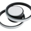 POWERTECH LED φωτιστικό οροφής HLL-0085, 32W, 4000K, 27x21cm, μαύρο