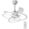 POWERTECH ανεμιστήρας οροφής HLL-0175 με LED φως, 96W, Φ60x25cm, λευκός