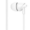 USAMS earphones με μικρόφωνο EP-39, 3.5mm σύνδεση, Φ10mm, 1.2m, λευκά