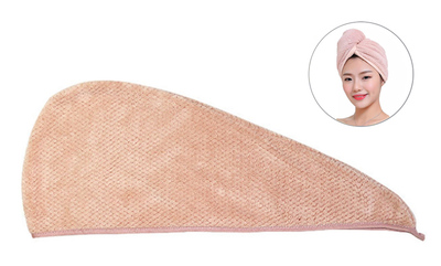 ROXXANI πετσέτα μαλλιών HUH-0075, 24 x 60cm, ροζ