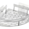 HOME USE γωνιακό ράφι τοίχου HUH-0158, αλουμινίου, 28x5.5x21cm, ασημί
