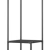 HOME USE κρεμάστρα δαπέδου HUH-0165, μεταλλική, γωνιακή, 40x188cm, μαύρη