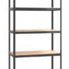 HOME USE μεταλλική ραφιέρα HUH-0199 με 5 ράφια, 90x40x180cm, μαύρη